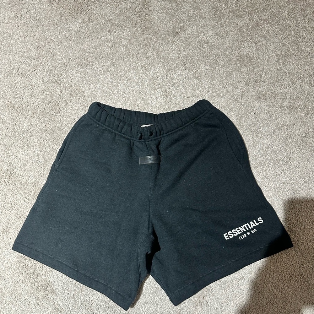 Essentials Black Men's Shorts